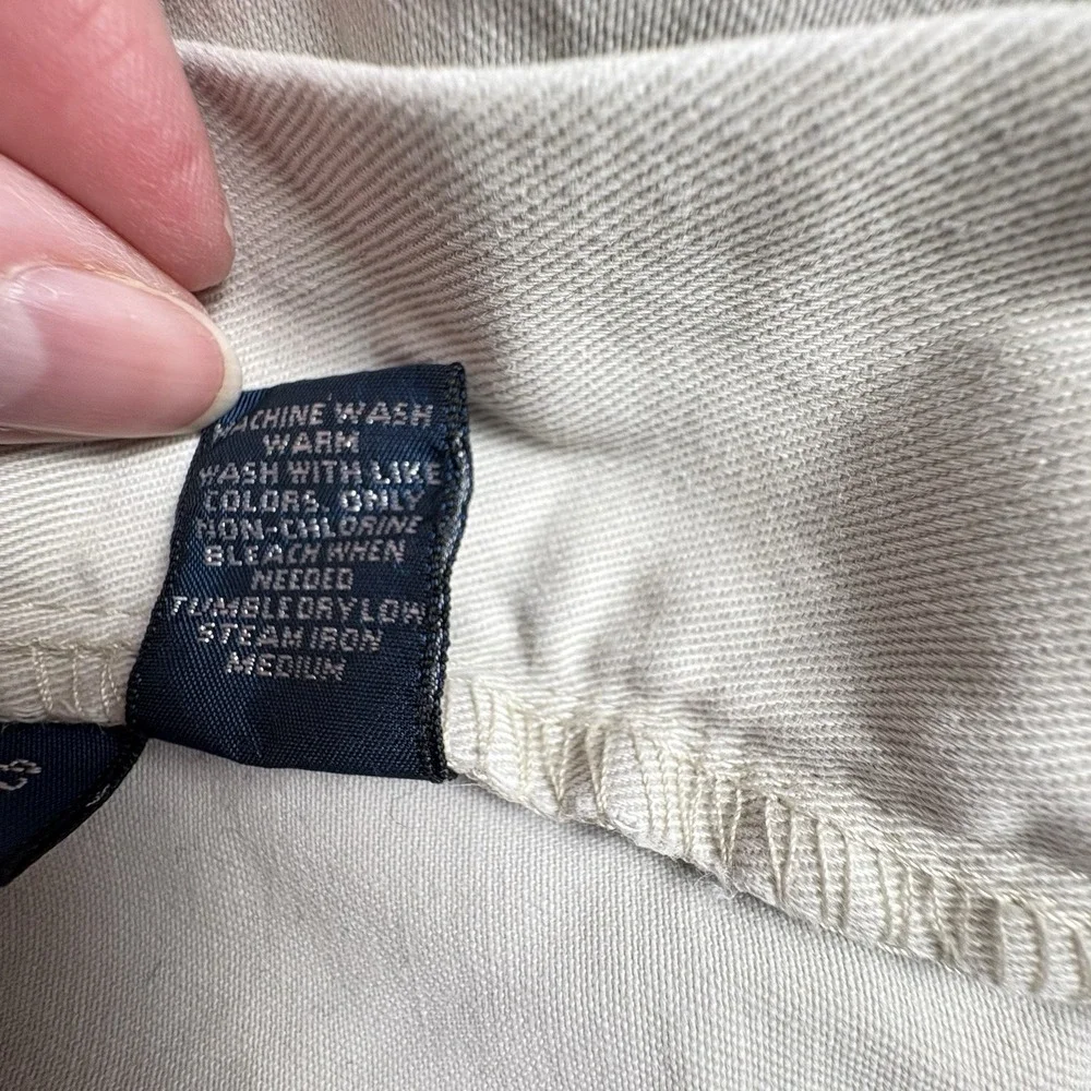 VTG Y2K Polo Ralph Lauren Shorts Men 42‎ Khaki Philip Distressed Preppy Workwear